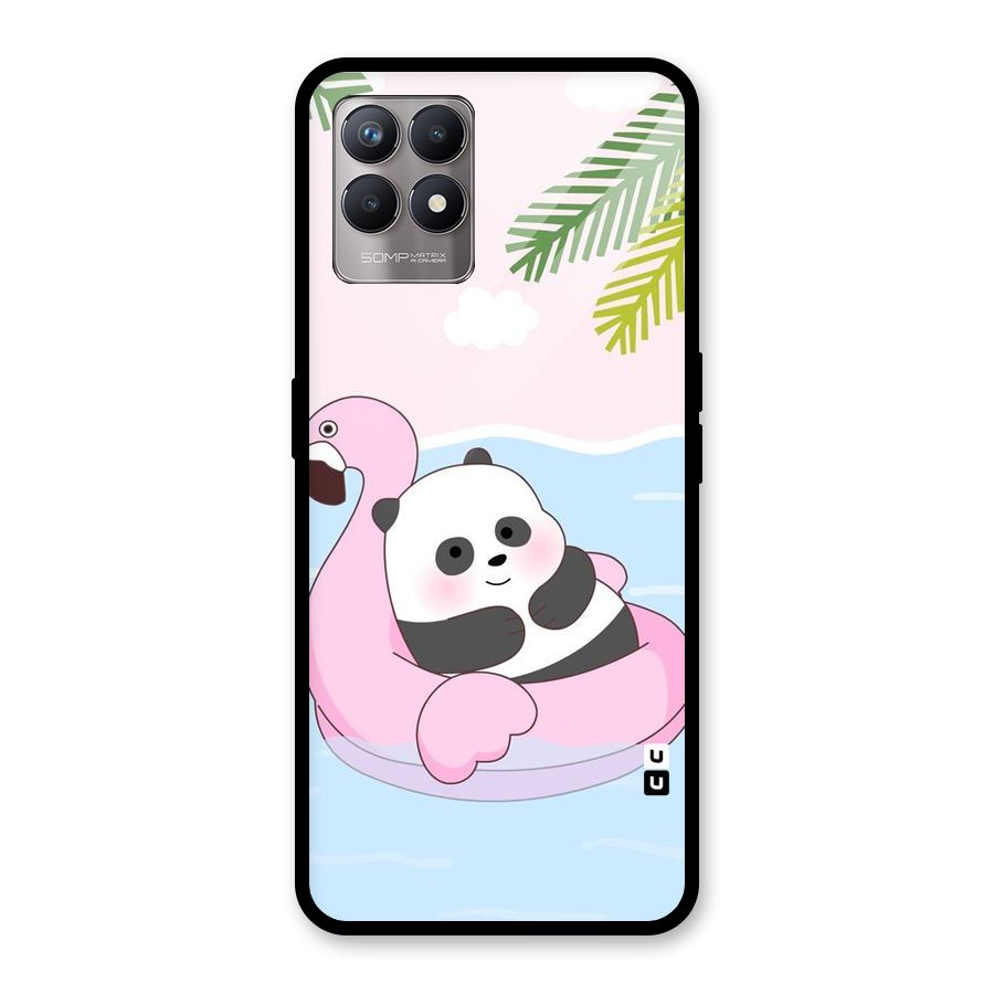 Panda Swim Glass Back Case for Realme Narzo 50