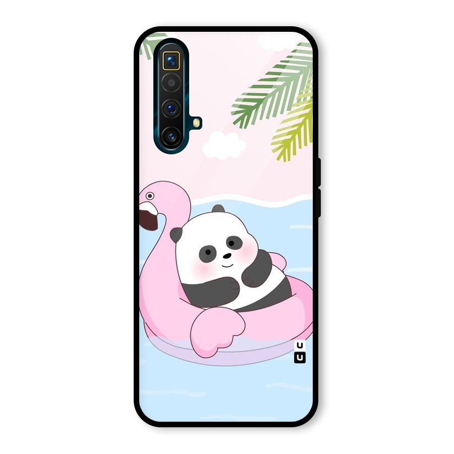 Panda Swim Glass Back Case for Realme X3