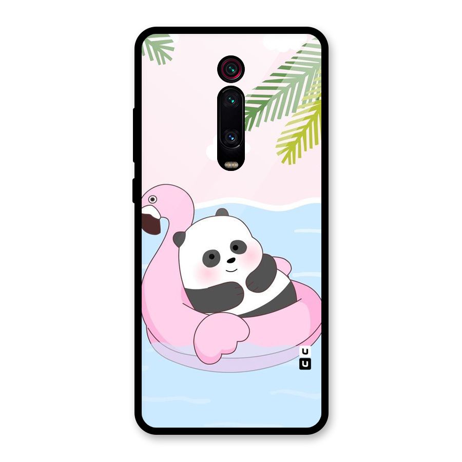 Panda Swim Glass Back Case for Redmi K20 Pro