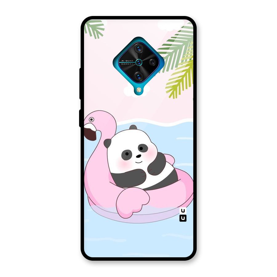 Panda Swim Glass Back Case for Vivo S1 Pro
