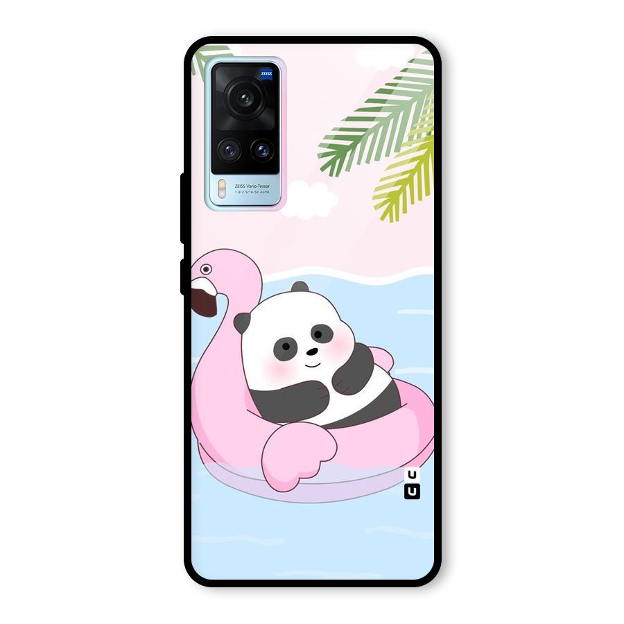Panda Swim Glass Back Case for Vivo X60