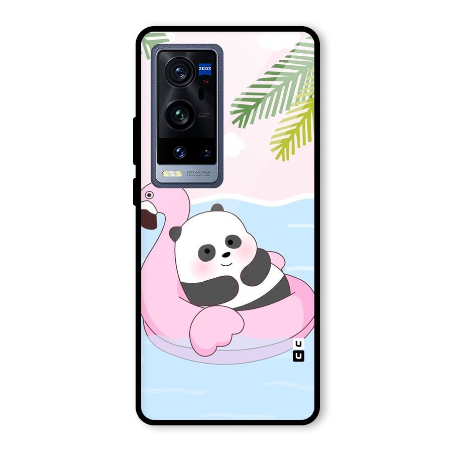 Panda Swim Glass Back Case for Vivo X60 Pro Plus
