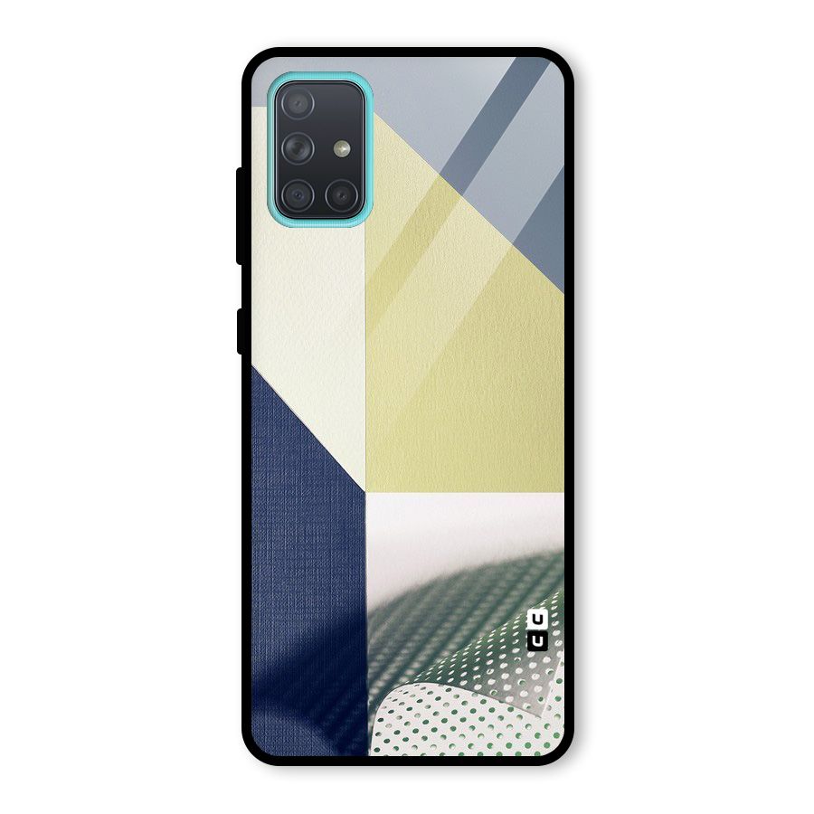 Paper Art Glass Back Case for Galaxy A71