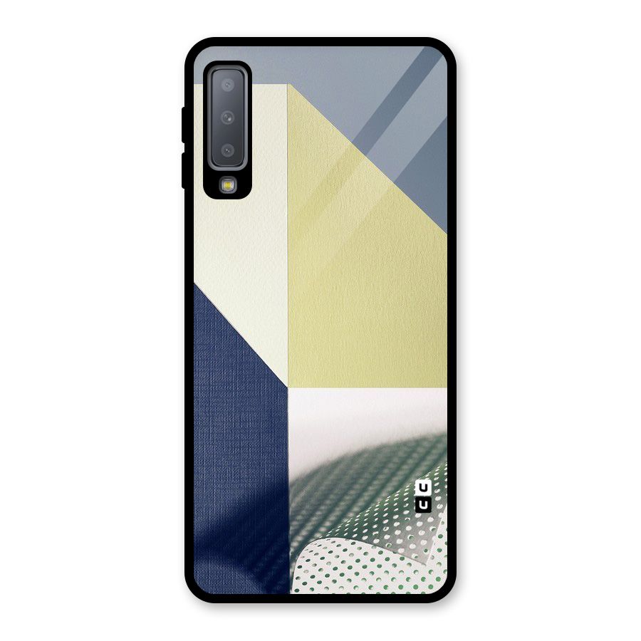 Paper Art Glass Back Case for Galaxy A7 (2018)