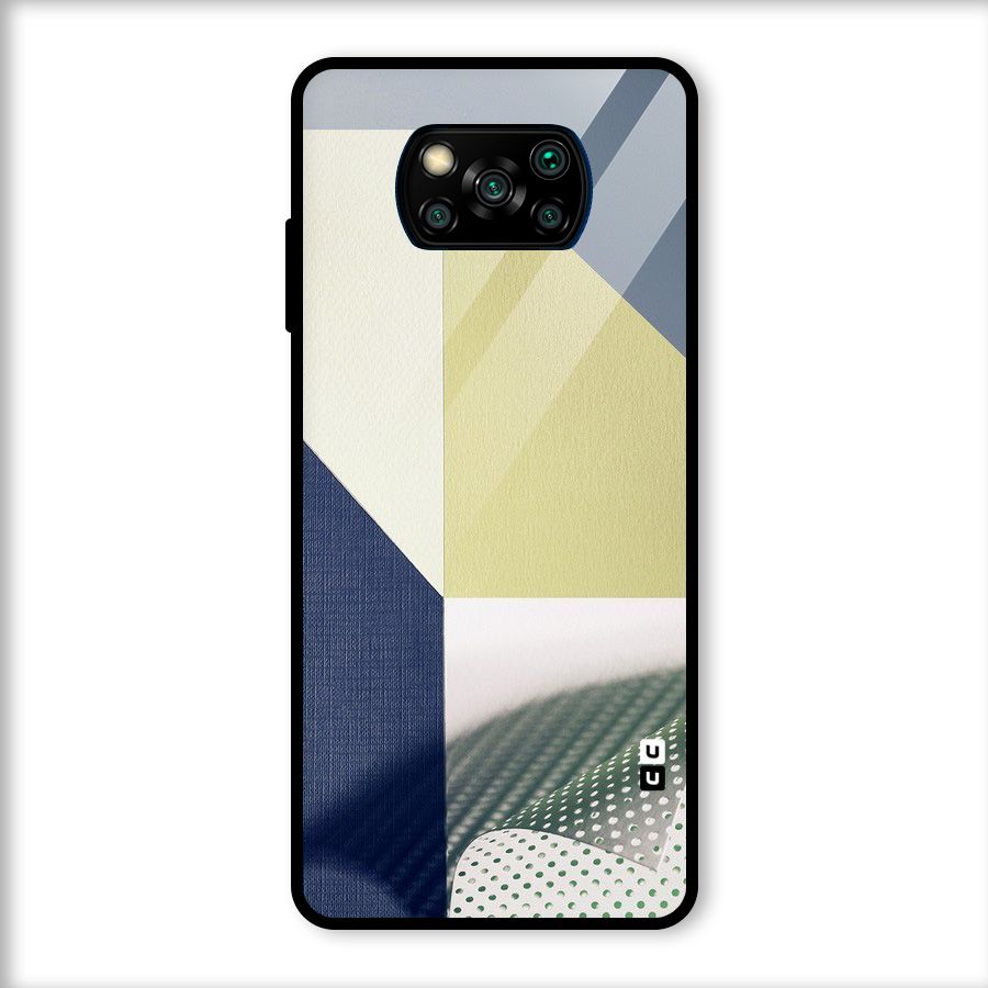 Paper Art Glass Back Case for Poco X3
