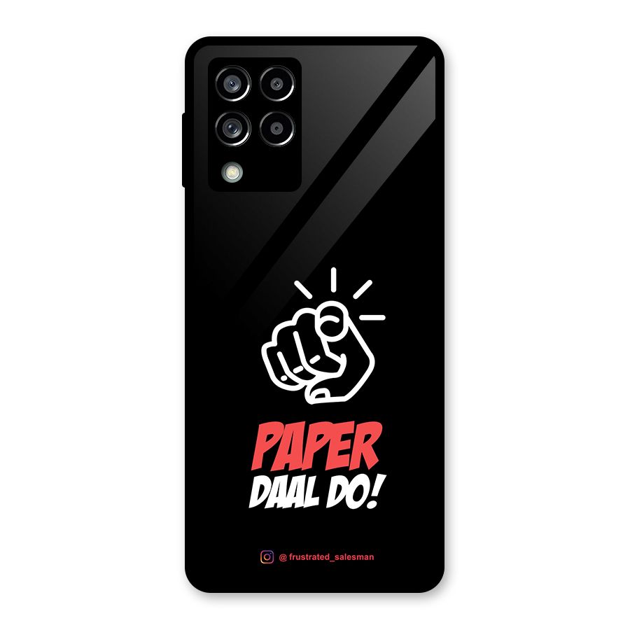 Paper Daal Do Black Glass Back Case for Galaxy M53 5G