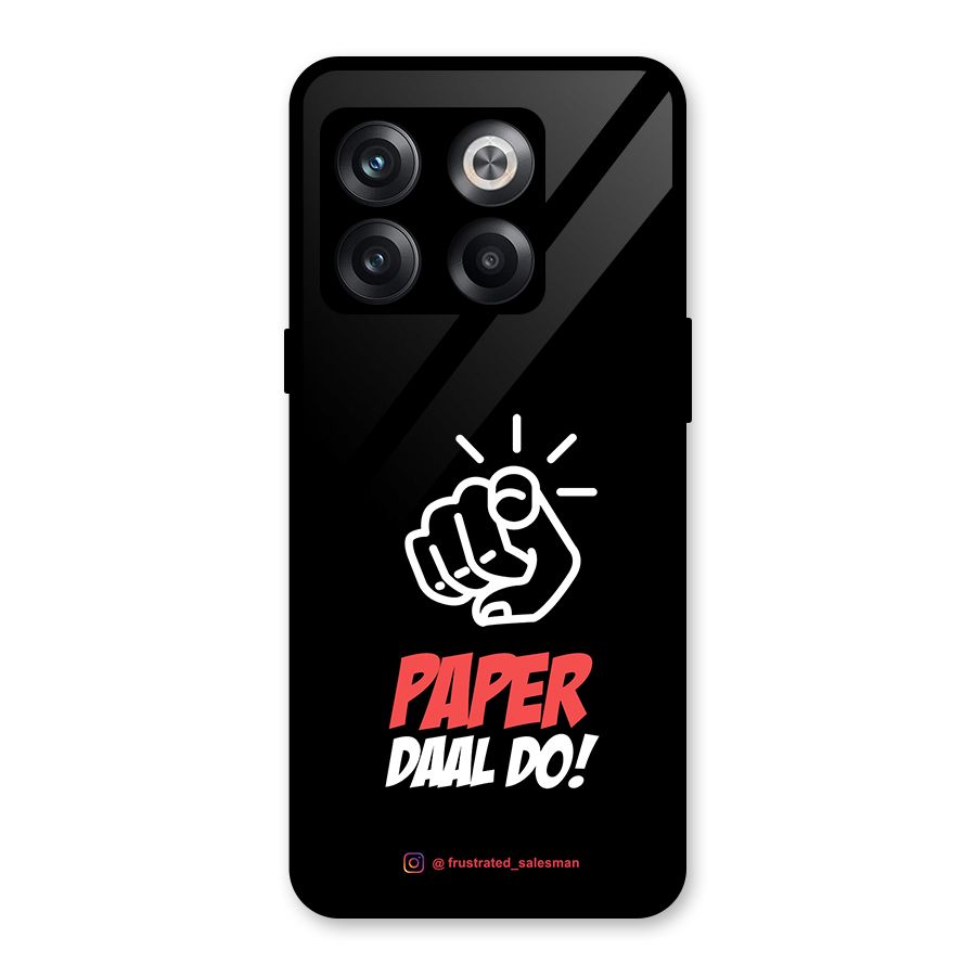 Paper Daal Do Black Glass Back Case for OnePlus 10T