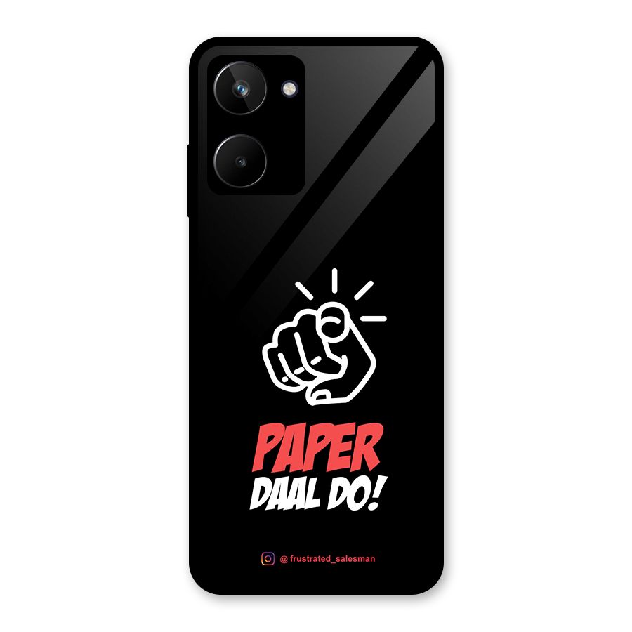 Paper Daal Do Black Glass Back Case for Realme 10