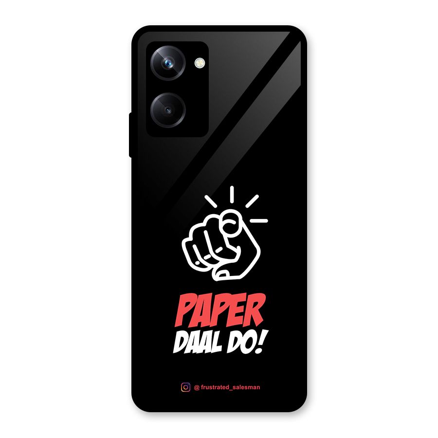Paper Daal Do Black Glass Back Case for Realme 10 Pro