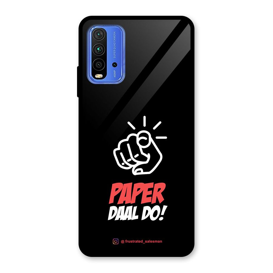 Paper Daal Do Black Glass Back Case for Redmi 9 Power
