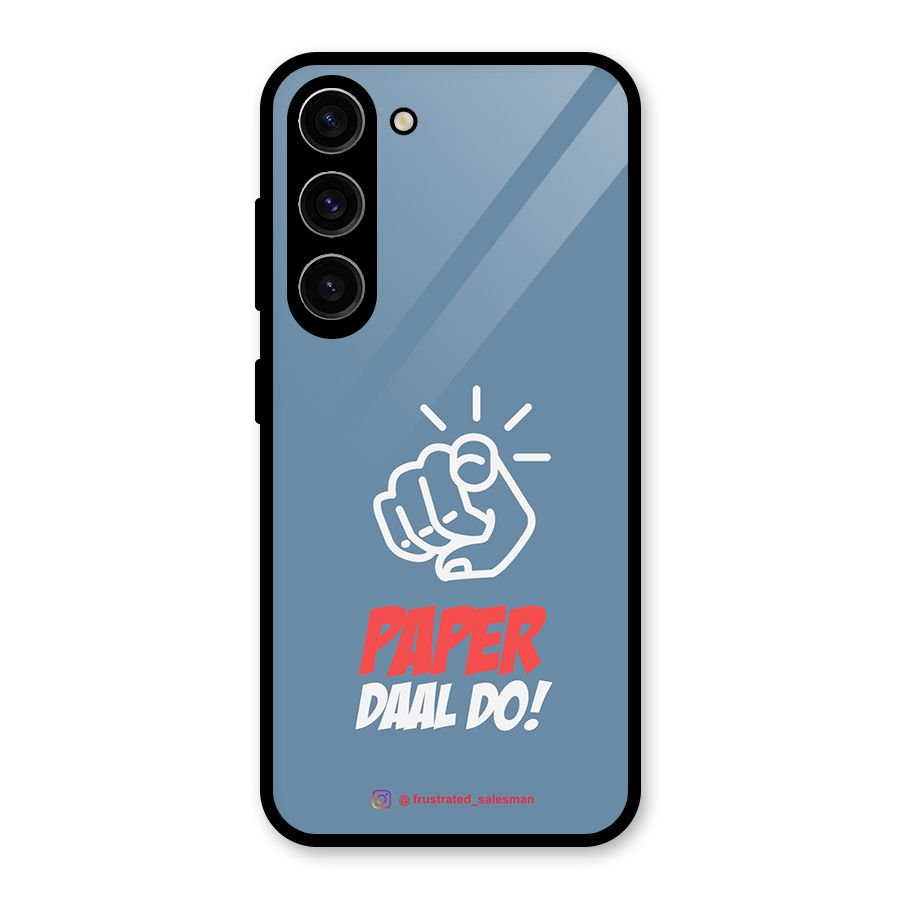 Paper Daal Do SteelBlue Glass Back Case for Galaxy S23