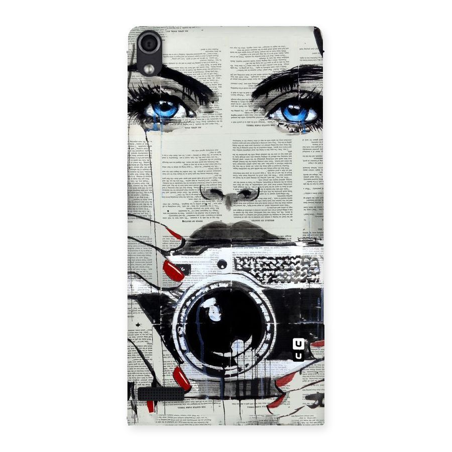 Paper Face Beauty Back Case for Ascend P6