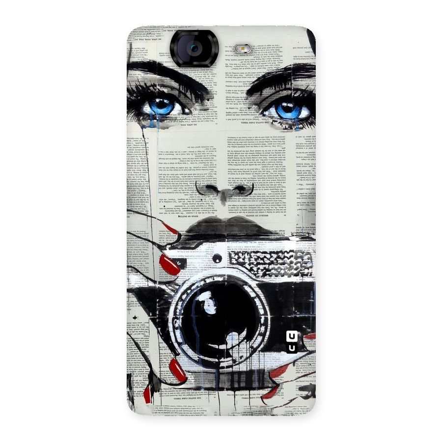 Paper Face Beauty Back Case for Canvas Knight A350