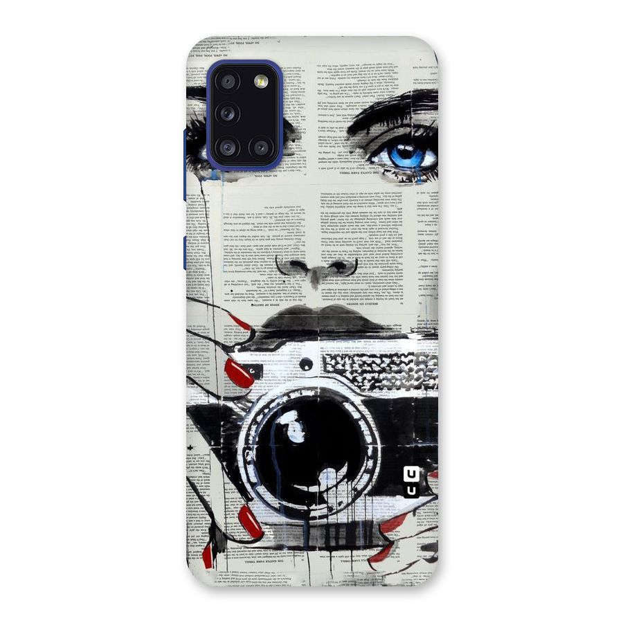 Paper Face Beauty Back Case for Galaxy A31