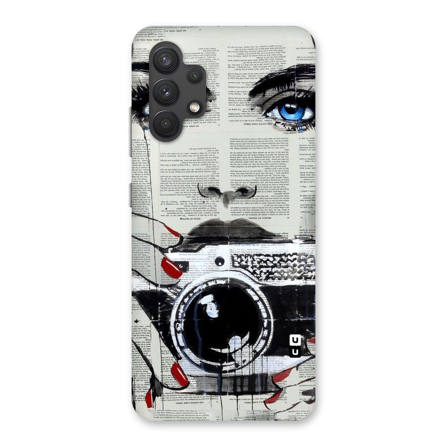 Paper Face Beauty Back Case for Galaxy A32