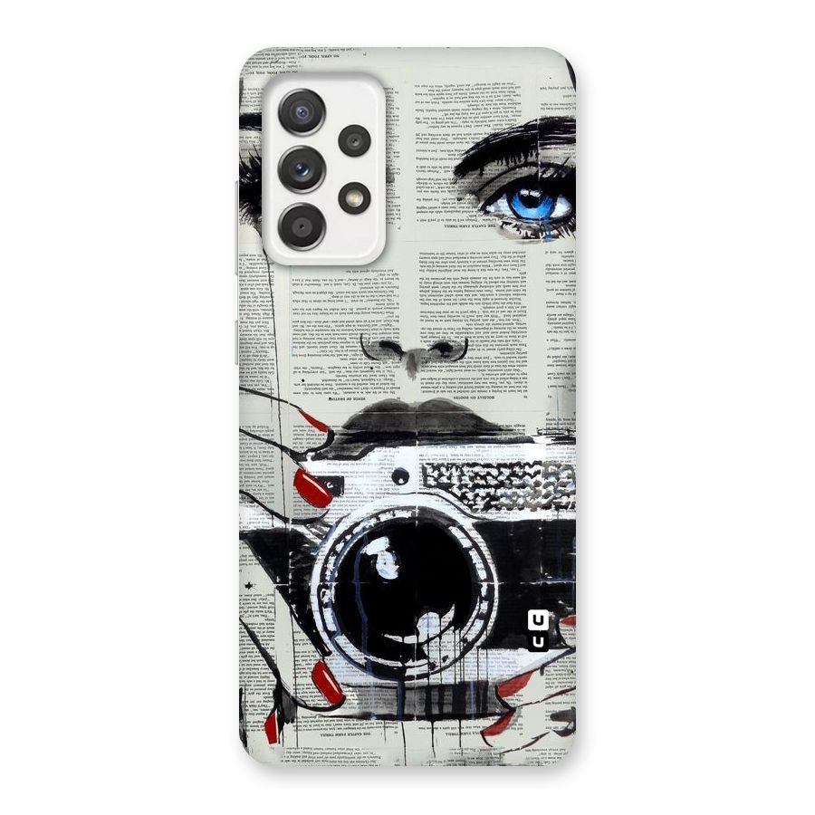 Paper Face Beauty Back Case for Galaxy A52