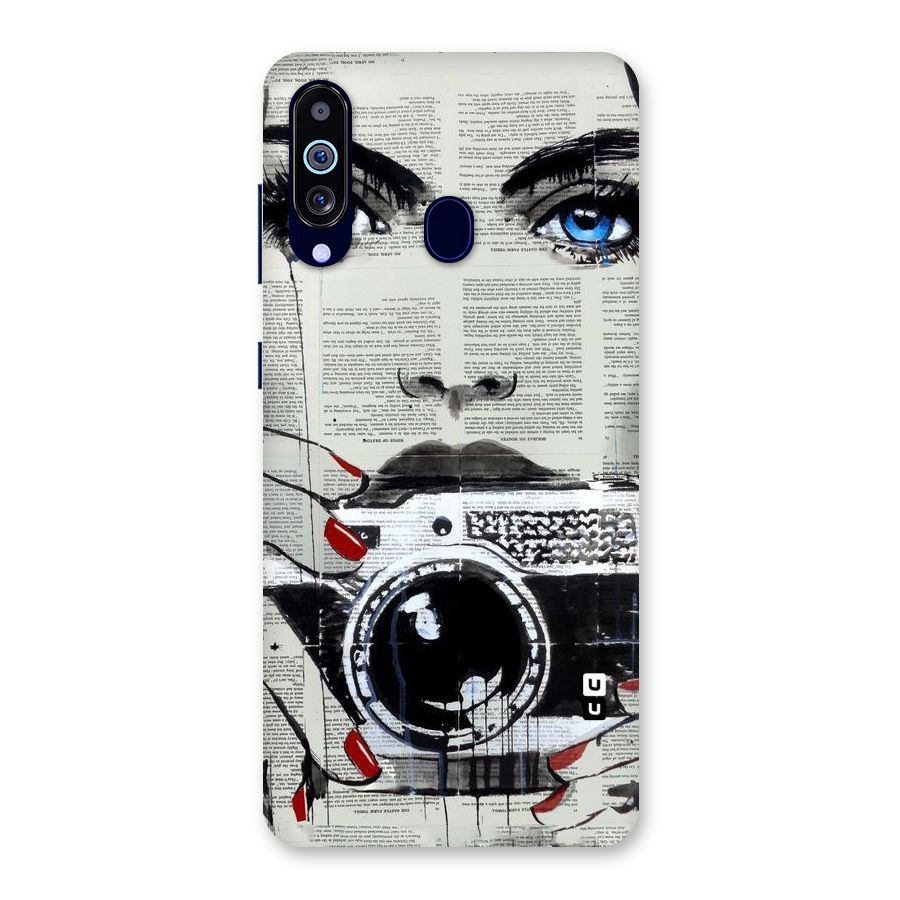 Paper Face Beauty Back Case for Galaxy A60