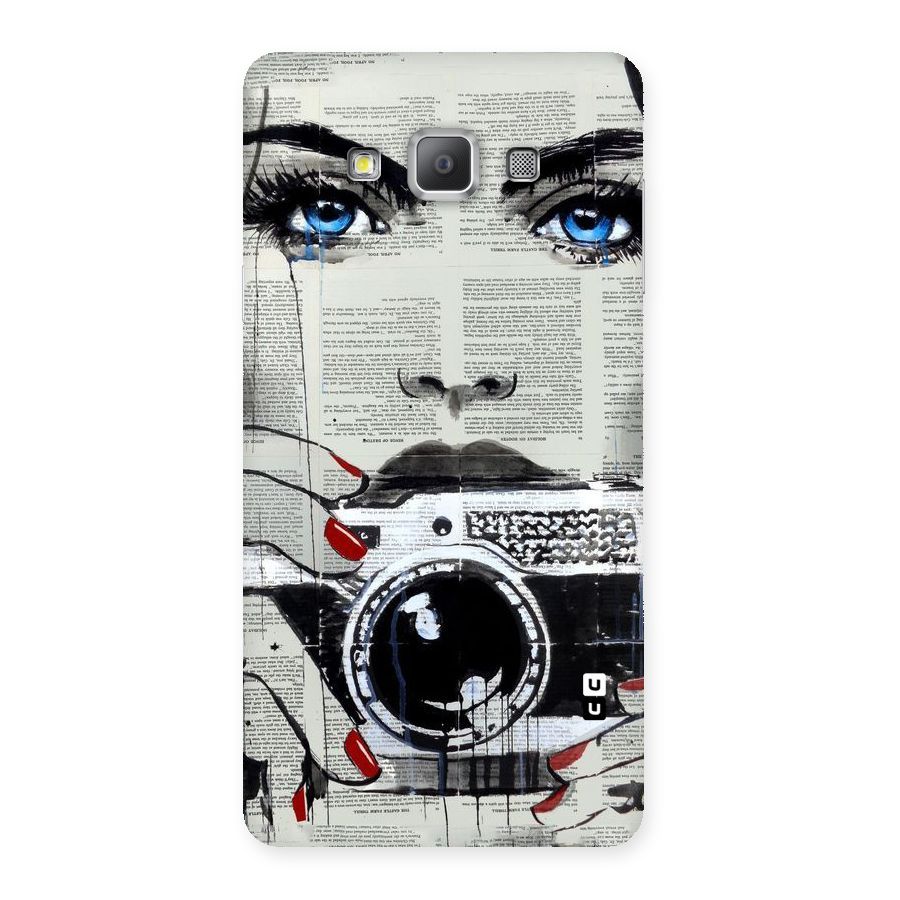 Paper Face Beauty Back Case for Galaxy A7