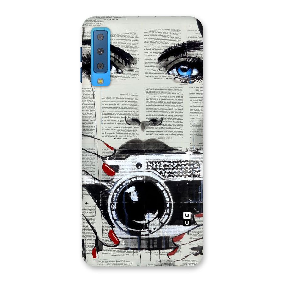 Paper Face Beauty Back Case for Galaxy A7 (2018)