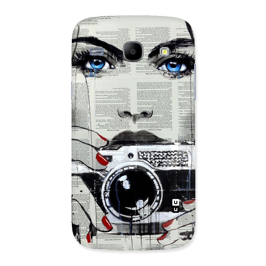 Paper Face Beauty Back Case for Galaxy Core
