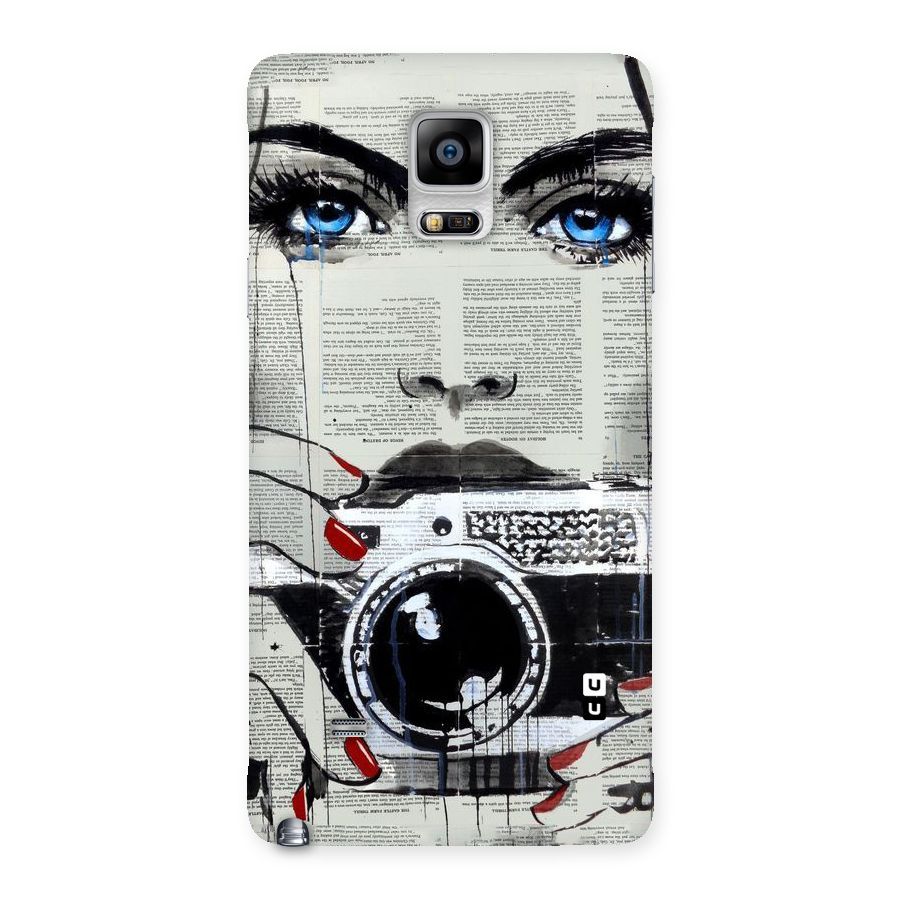 Paper Face Beauty Back Case for Galaxy Note 4