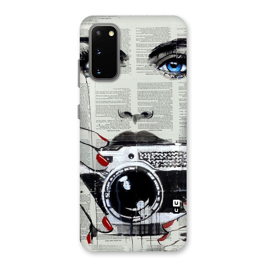 Paper Face Beauty Back Case for Galaxy S20