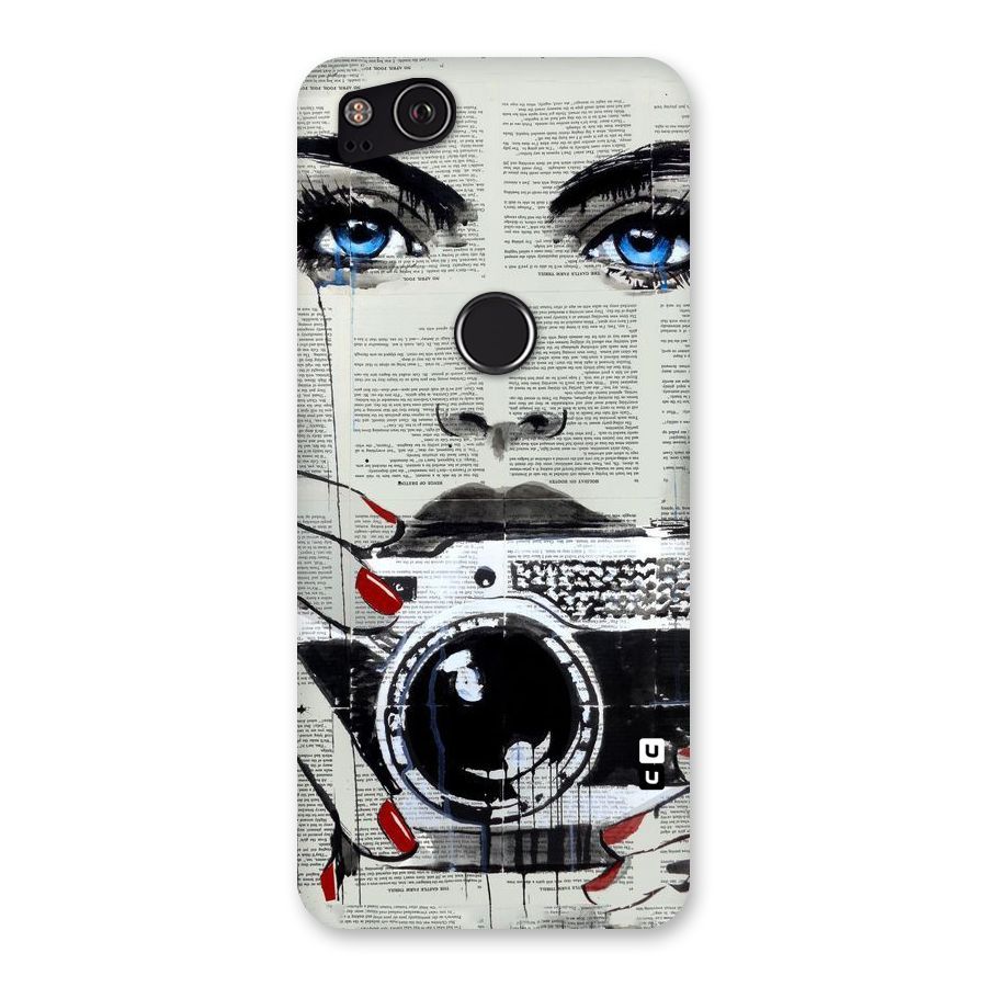 Paper Face Beauty Back Case for Google Pixel 2