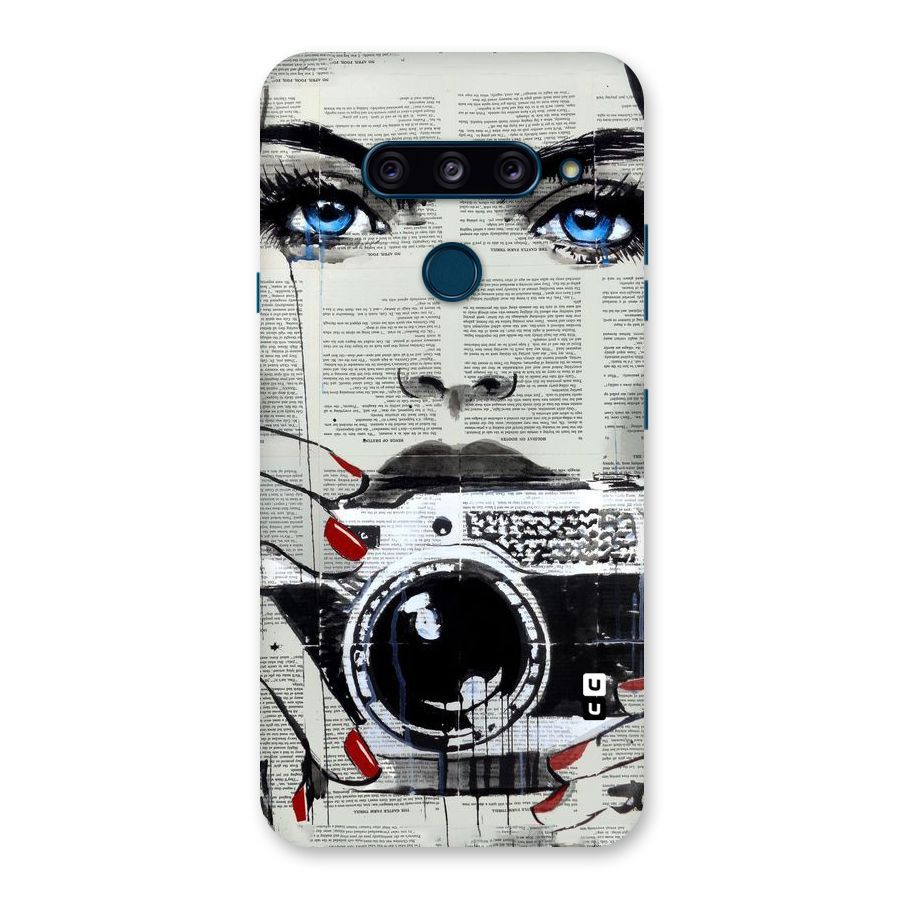 Paper Face Beauty Back Case for LG  V40 ThinQ