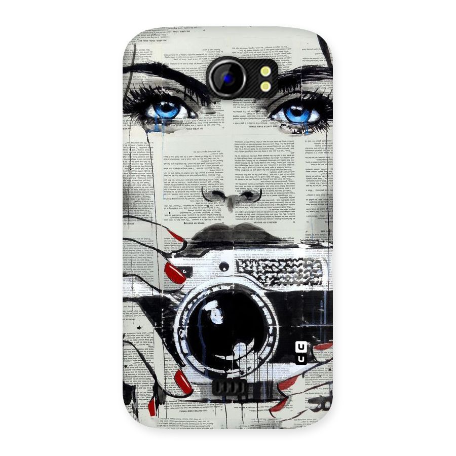 Paper Face Beauty Back Case for Micromax Canvas 2 A110