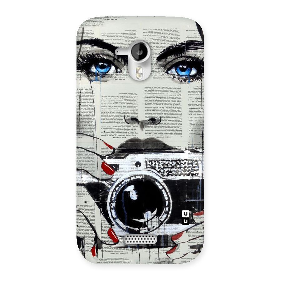 Paper Face Beauty Back Case for Micromax Canvas HD A116