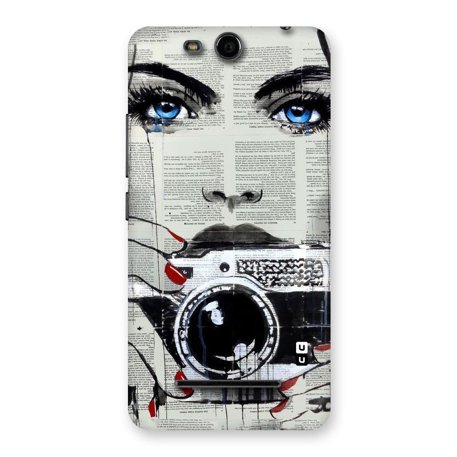 Paper Face Beauty Back Case for Micromax Canvas Juice 3 Q392