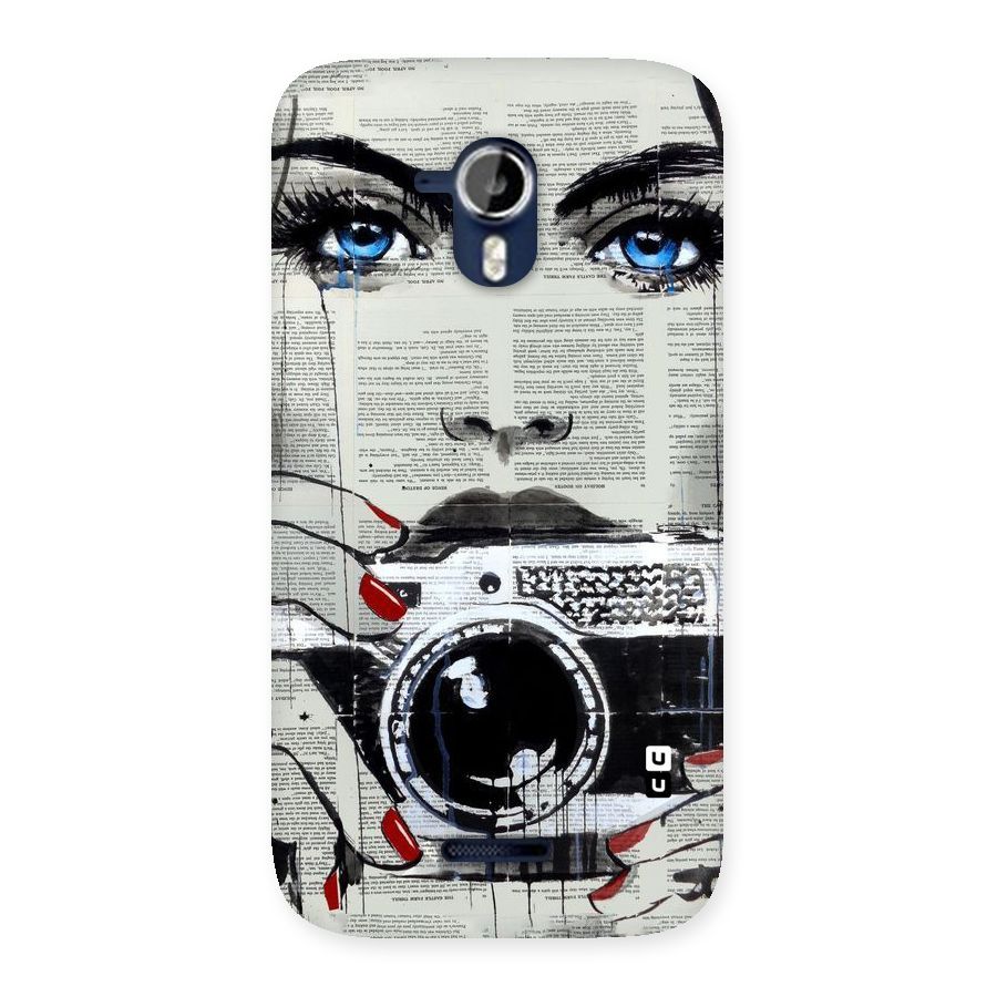 Paper Face Beauty Back Case for Micromax Canvas Magnus A117