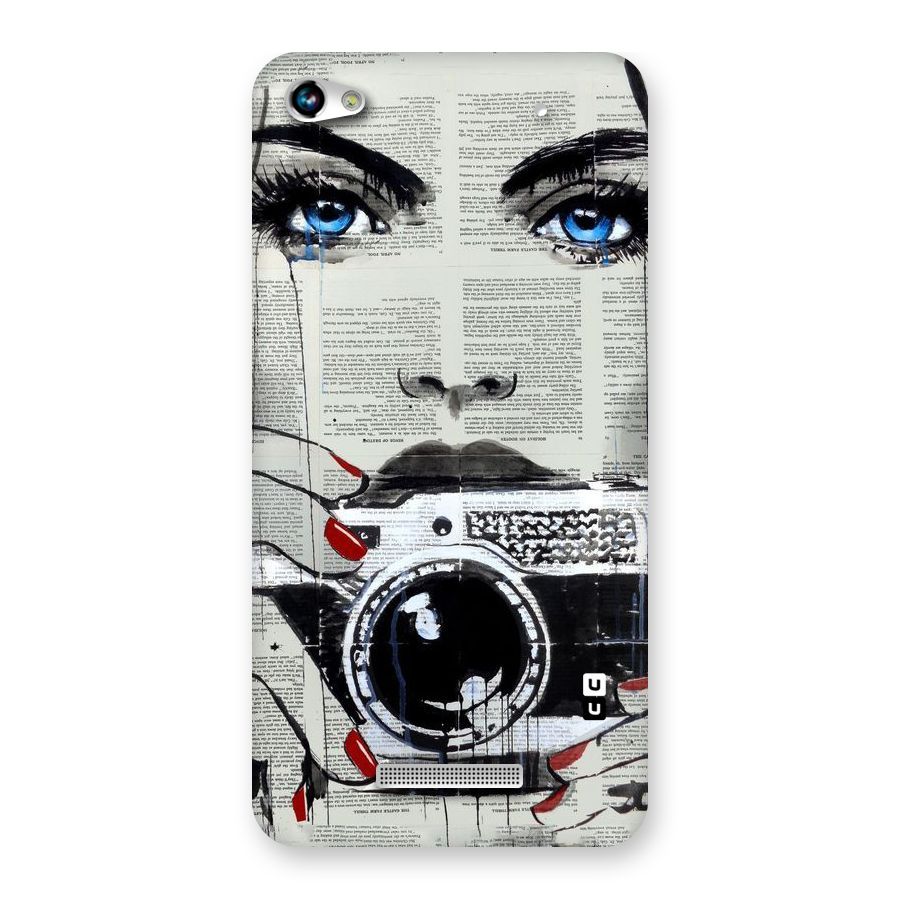 Paper Face Beauty Back Case for Micromax Hue 2