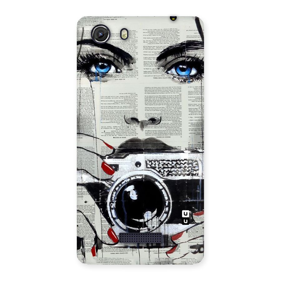 Paper Face Beauty Back Case for Micromax Unite 3