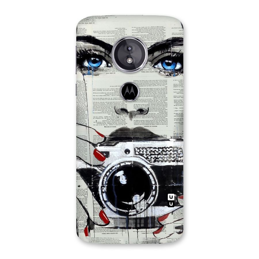 Paper Face Beauty Back Case for Moto E5
