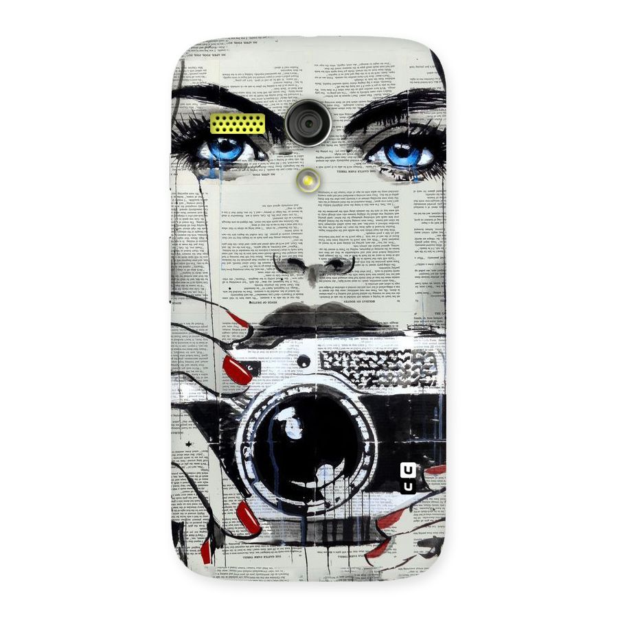 Paper Face Beauty Back Case for Moto G