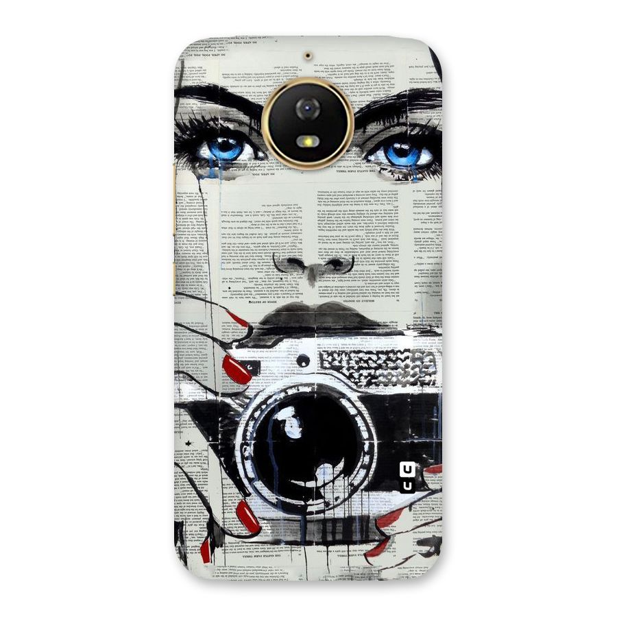 Paper Face Beauty Back Case for Moto G5s