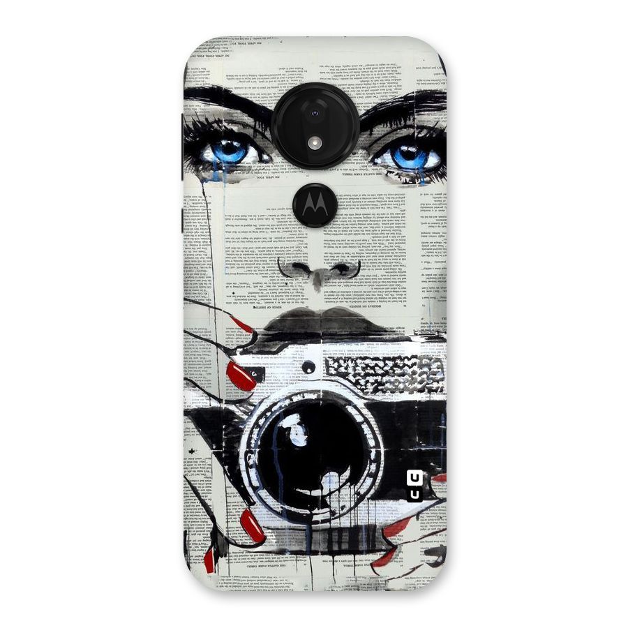 Paper Face Beauty Back Case for Moto G7 Power
