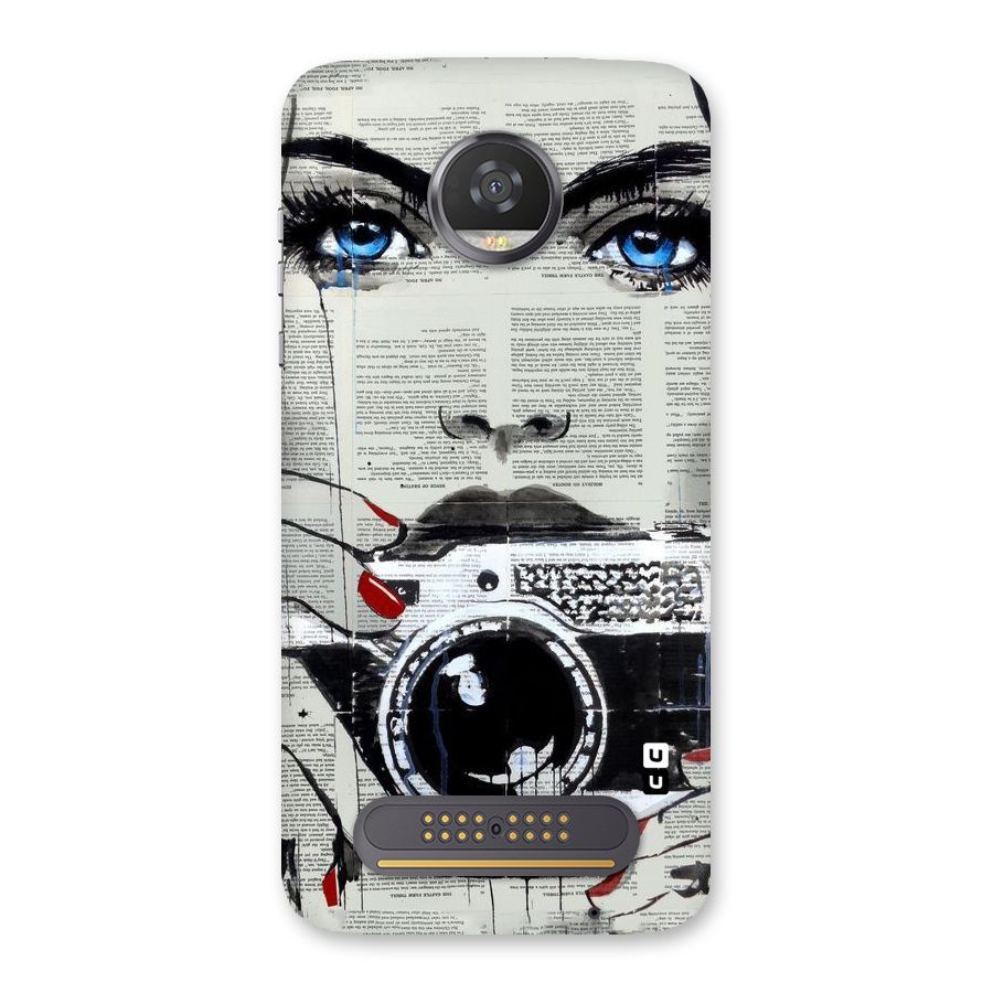 Paper Face Beauty Back Case for Moto Z2 Play