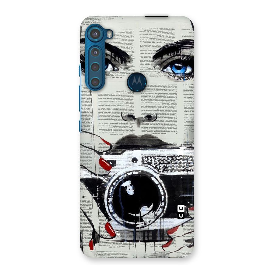 Paper Face Beauty Back Case for Motorola One Fusion Plus