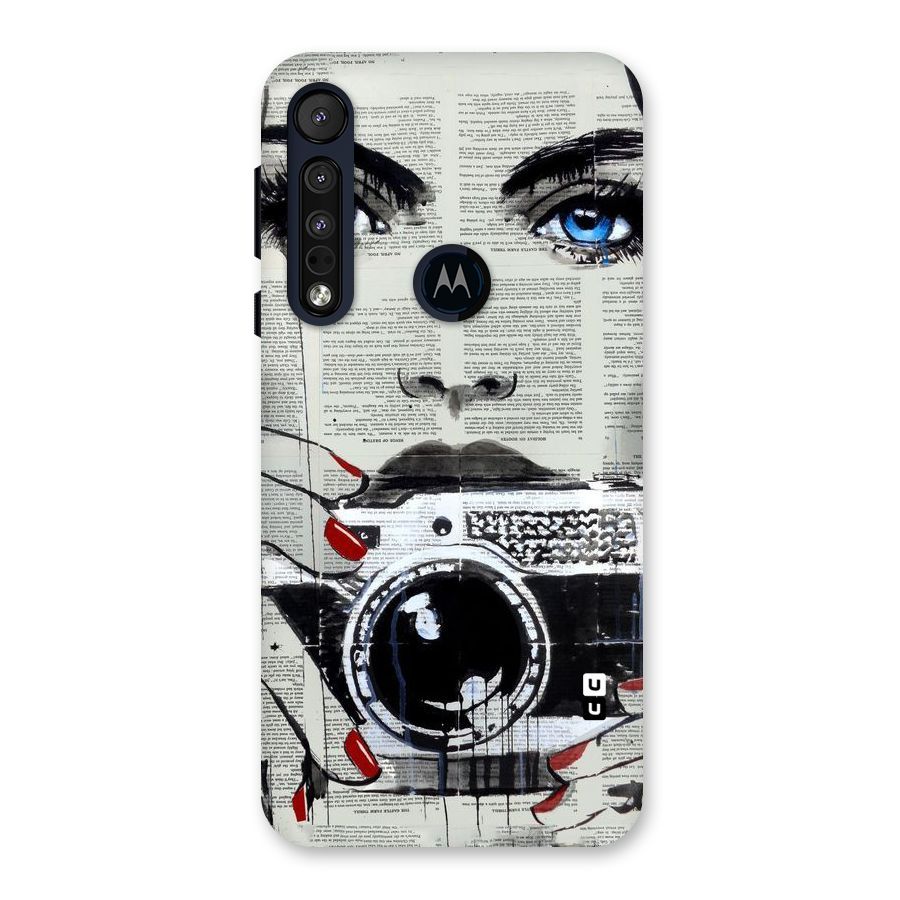 Paper Face Beauty Back Case for Motorola One Macro