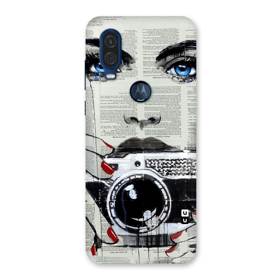 Paper Face Beauty Back Case for Motorola One Vision