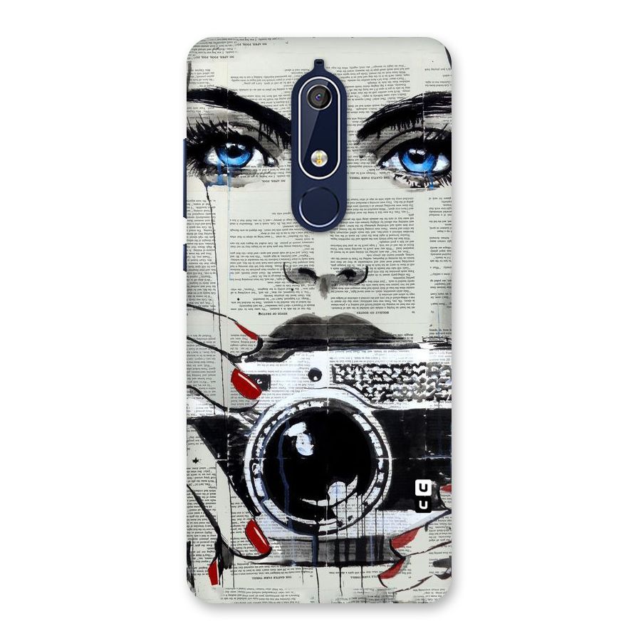 Paper Face Beauty Back Case for Nokia 5.1