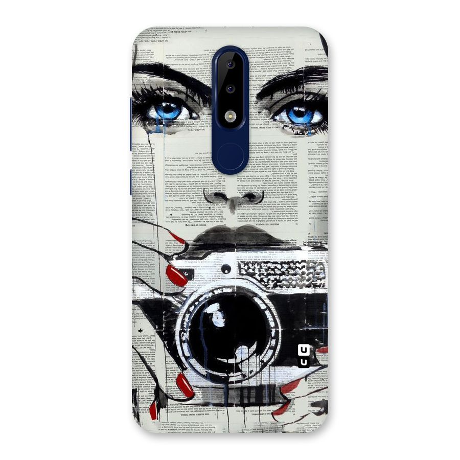 Paper Face Beauty Back Case for Nokia 5.1 Plus