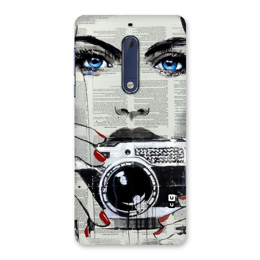Paper Face Beauty Back Case for Nokia 5