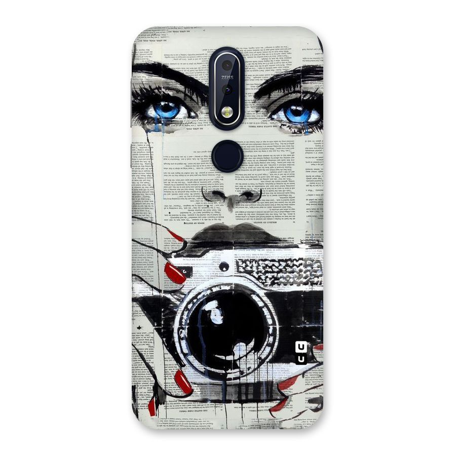 Paper Face Beauty Back Case for Nokia 7.1