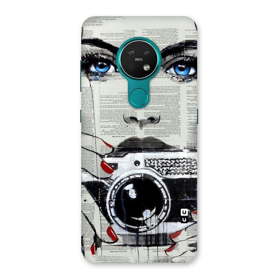Paper Face Beauty Back Case for Nokia 7.2
