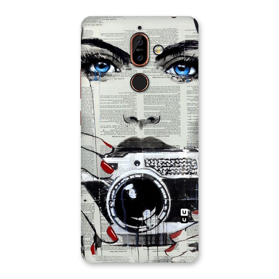 Paper Face Beauty Back Case for Nokia 7 Plus