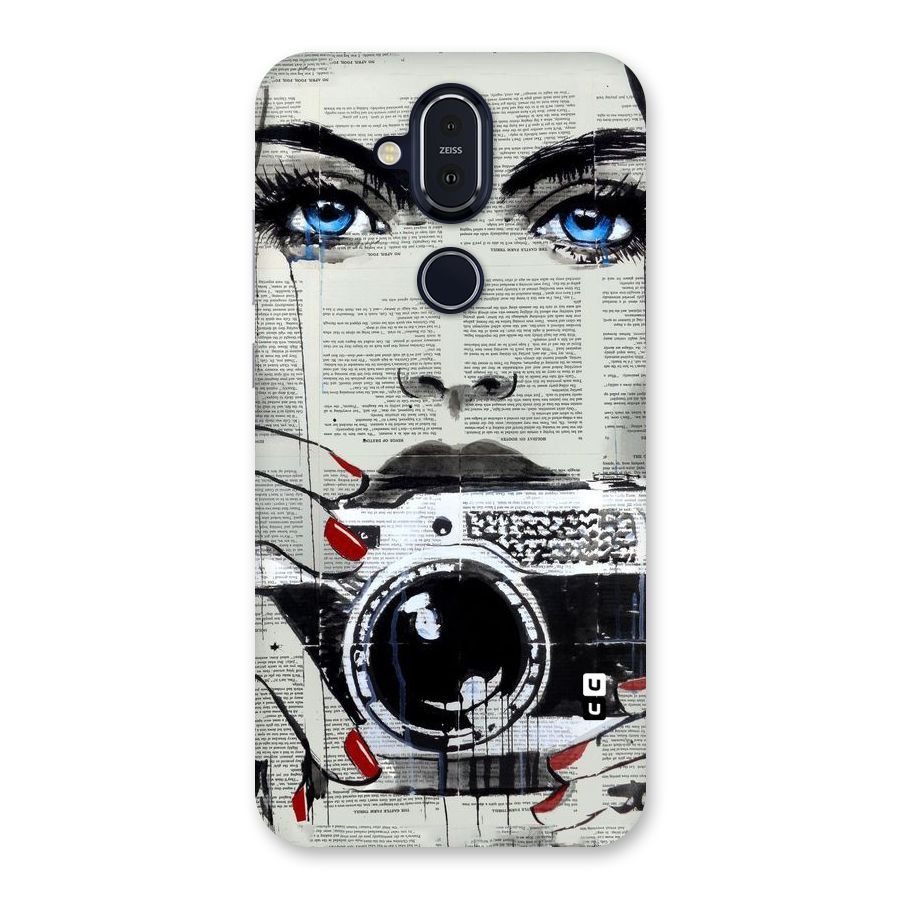 Paper Face Beauty Back Case for Nokia 8.1