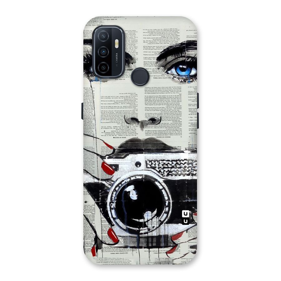Paper Face Beauty Back Case for Oppo A32